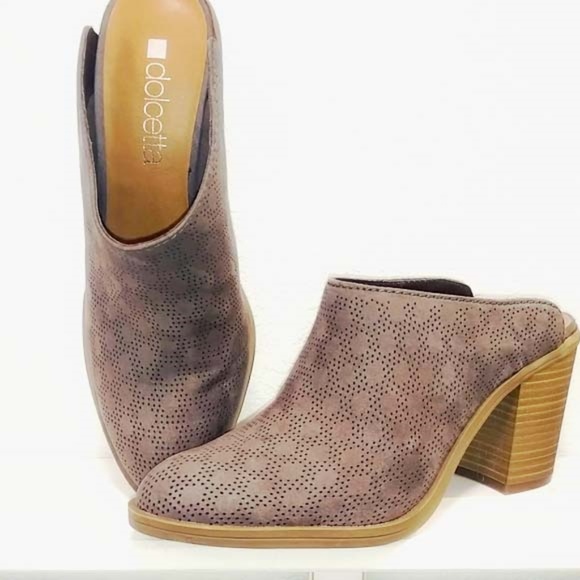 Slip on Healed laser cut mules - Picture 3 of 4